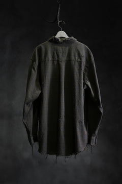 画像をギャラリービューアに読み込む, RESURRECTION HANDMADE vintage damage plaid shirt (KHAKI BEIGE)