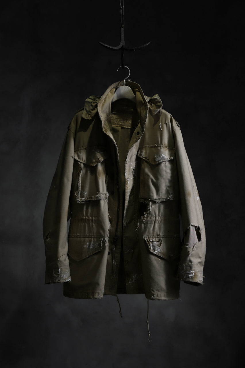 画像をギャラリービューアに読み込む, RESURRECTION HANDMADE vintage damage M-65 jacket (DESIRT BEIGE)
