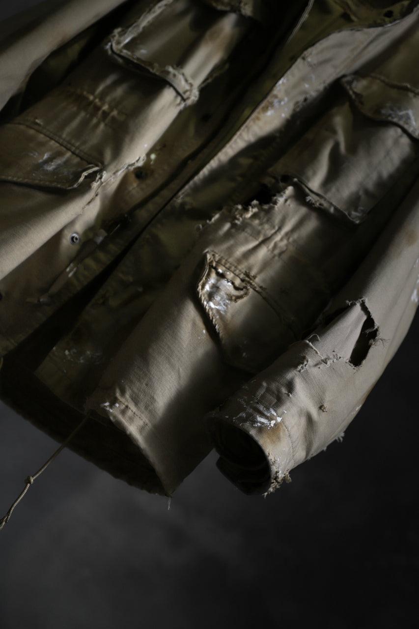 RESURRECTION HANDMADE vintage damage M-65 jacket (DESIRT BEIGE)