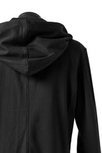 Load image into Gallery viewer, ISAMU KATAYAMA BACKLASH HOODED RIDERS BLOUSON / STRETCH RAYON SILK (BLACK)