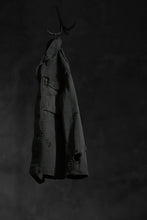 画像をギャラリービューアに読み込む, RESURRECTION HANDMADE vintage damage military herringbone shirt (KHAKI GREEN)