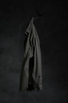 画像をギャラリービューアに読み込む, RESURRECTION HANDMADE vintage damage plaid shirt (KHAKI BEIGE)