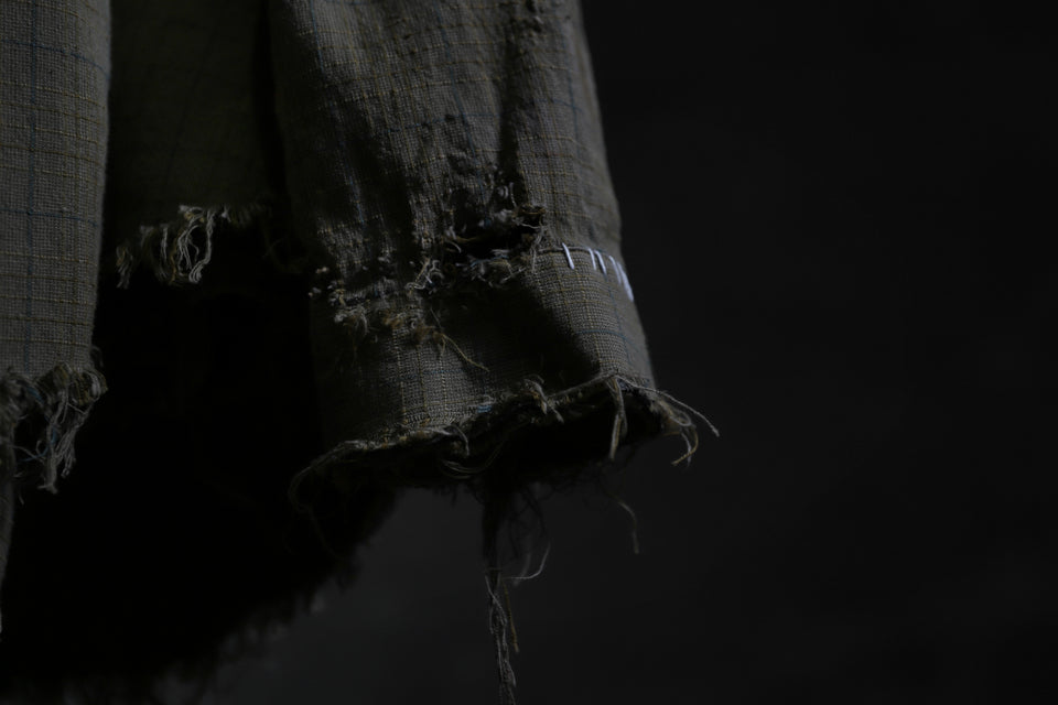 画像をギャラリービューアに読み込む, RESURRECTION HANDMADE vintage damage plaid shirt (KHAKI BEIGE)