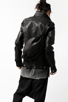 Load image into Gallery viewer, ISAMU KATAYAMA BACKLASH x GAIEDE ONE SHOULDER BAG / CALF SKIN (SOFT FINISHED / BLACK)