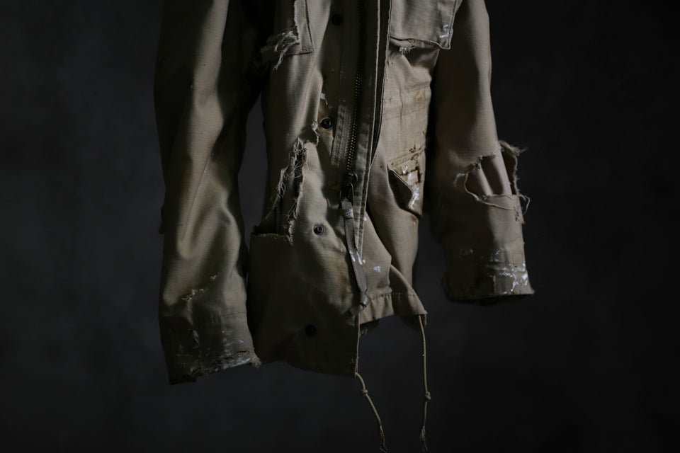 画像をギャラリービューアに読み込む, RESURRECTION HANDMADE vintage damage M-65 jacket (DESIRT BEIGE)