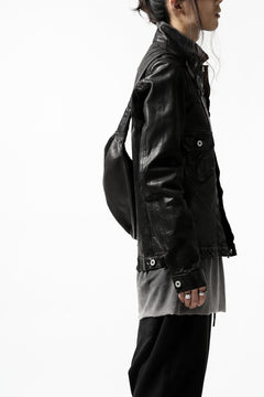 Load image into Gallery viewer, ISAMU KATAYAMA BACKLASH x GAIEDE ONE SHOULDER BAG / CALF SKIN (SOFT FINISHED / BLACK)