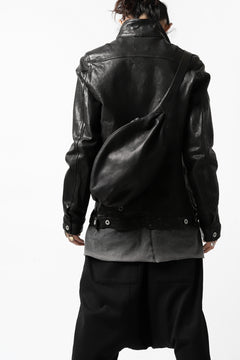 Load image into Gallery viewer, ISAMU KATAYAMA BACKLASH x GAIEDE ONE SHOULDER BAG / CALF SKIN (SOFT FINISHED / BLACK)