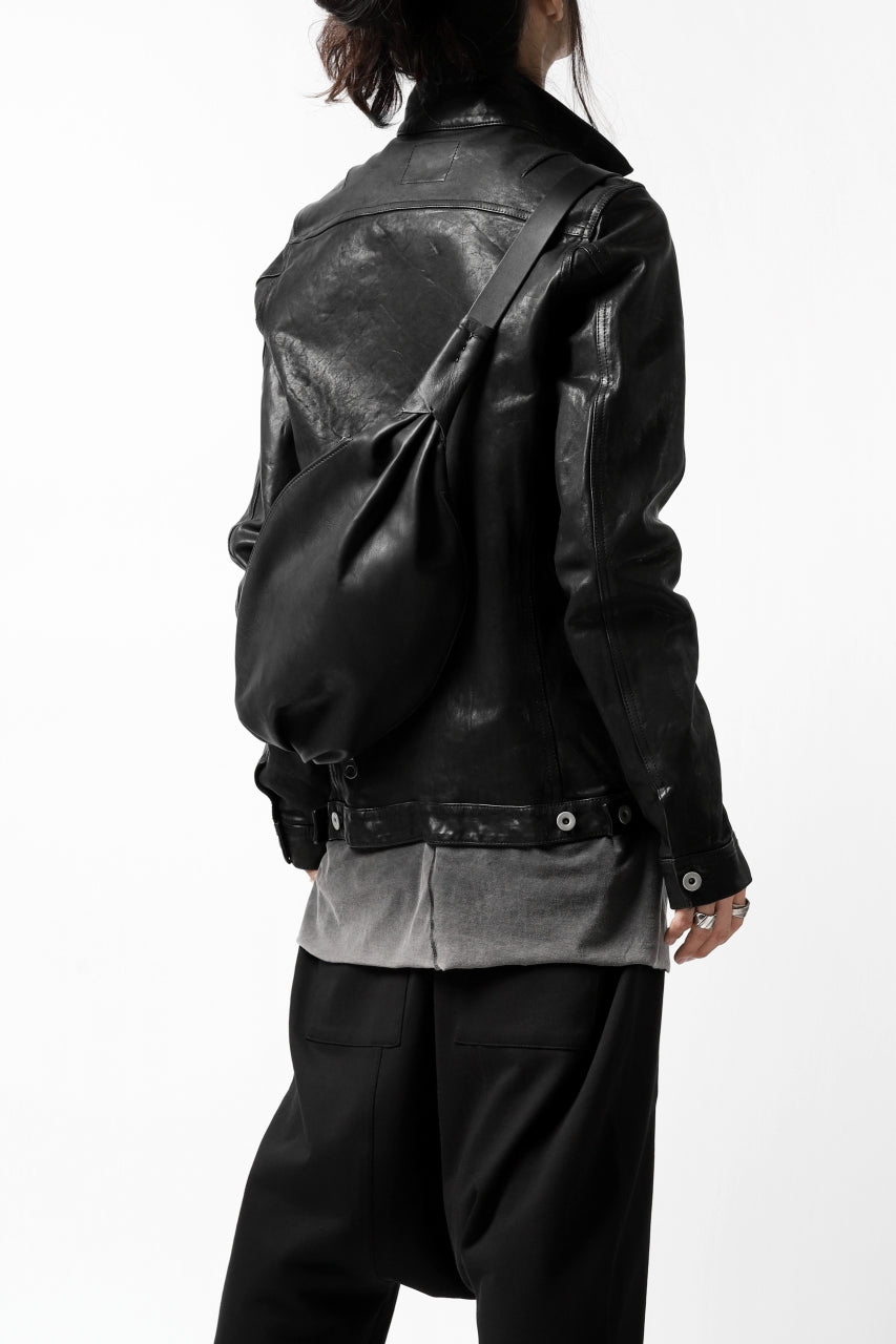 Load image into Gallery viewer, ISAMU KATAYAMA BACKLASH x GAIEDE ONE SHOULDER BAG / CALF SKIN (SOFT FINISHED / BLACK)