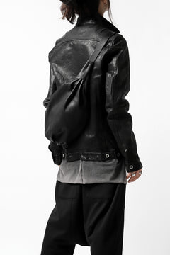 Load image into Gallery viewer, ISAMU KATAYAMA BACKLASH x GAIEDE ONE SHOULDER BAG / CALF SKIN (SOFT FINISHED / BLACK)