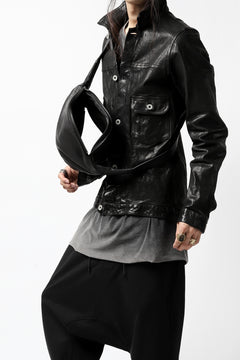 Load image into Gallery viewer, ISAMU KATAYAMA BACKLASH x GAIEDE ONE SHOULDER BAG / CALF SKIN (SOFT FINISHED / BLACK)