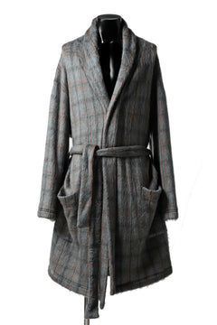 画像をギャラリービューアに読み込む, A.F ARTEFACT WARM GOWN COAT / SHAGGY SMOOTH KNIT (GREY)