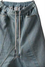 画像をギャラリービューアに読み込む, ISAMU KATAYAMA BACKLASH SARROUEL SHORT PANTS / COTTON LINEN DENIM (INDIGO)