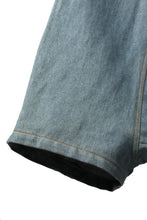 画像をギャラリービューアに読み込む, ISAMU KATAYAMA BACKLASH SARROUEL SHORT PANTS / COTTON LINEN DENIM (INDIGO)