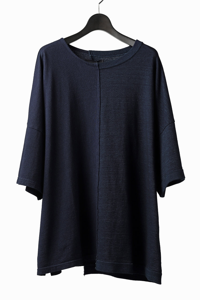 画像をギャラリービューアに読み込む, ISAMU KATAYAMA BACKLASH OVERSIZED SWITCHING TOPS / COTTON JERSEY (DARK INDIGO)