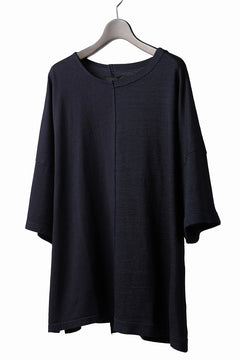 画像をギャラリービューアに読み込む, ISAMU KATAYAMA BACKLASH OVERSIZED SWITCHING TOPS / COTTON JERSEY (DARK INDIGO)