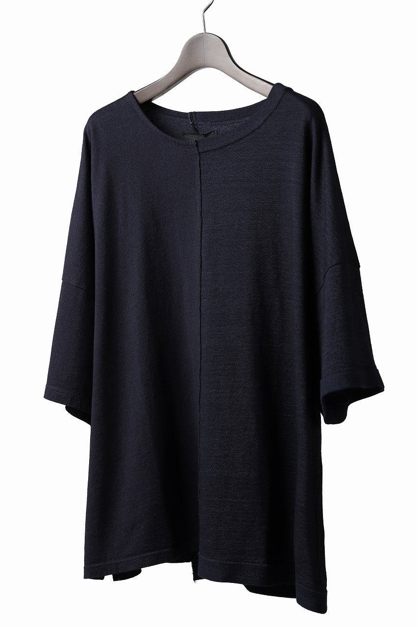 画像をギャラリービューアに読み込む, ISAMU KATAYAMA BACKLASH OVERSIZED SWITCHING TOPS / COTTON JERSEY (DARK INDIGO)