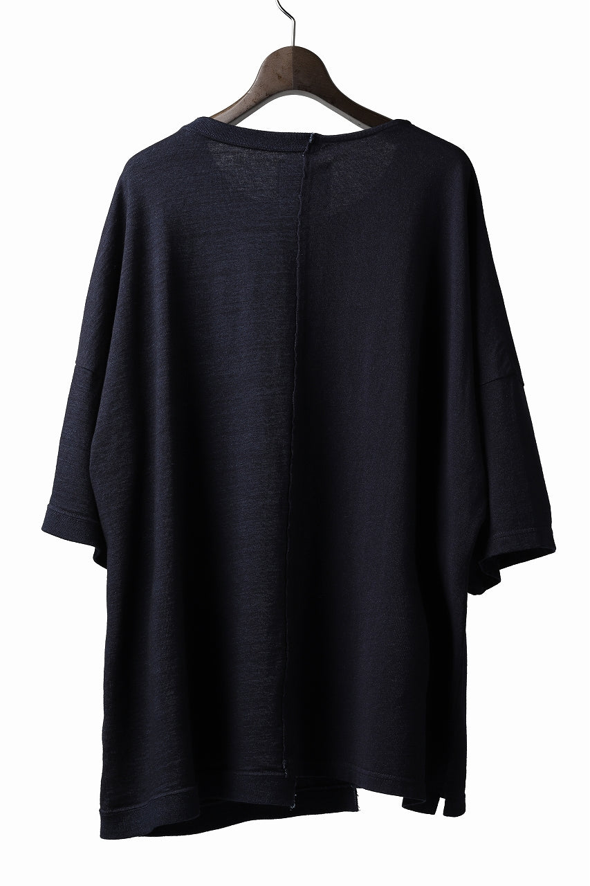 画像をギャラリービューアに読み込む, ISAMU KATAYAMA BACKLASH OVERSIZED SWITCHING TOPS / COTTON JERSEY (DARK INDIGO)
