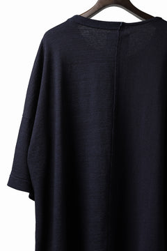 画像をギャラリービューアに読み込む, ISAMU KATAYAMA BACKLASH OVERSIZED SWITCHING TOPS / COTTON JERSEY (DARK INDIGO)
