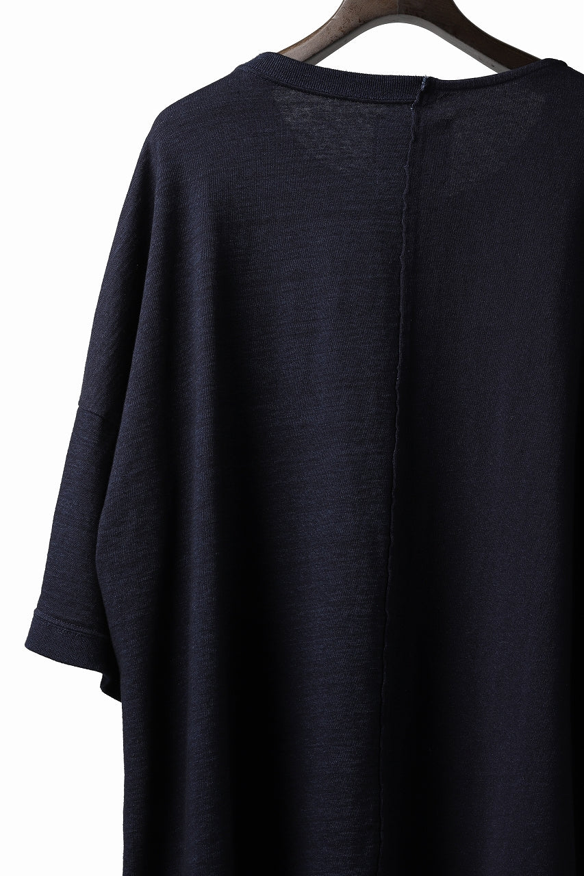 画像をギャラリービューアに読み込む, ISAMU KATAYAMA BACKLASH OVERSIZED SWITCHING TOPS / COTTON JERSEY (DARK INDIGO)