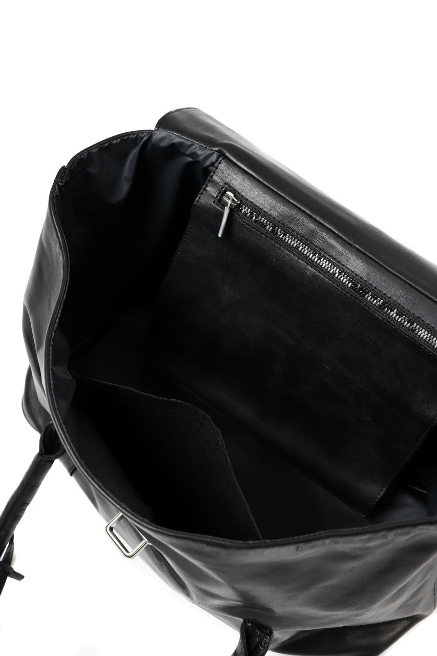 画像をギャラリービューアに読み込む, ierib ONE SHOULDER BOSTON BAG / smooth horse leather (BLACK)