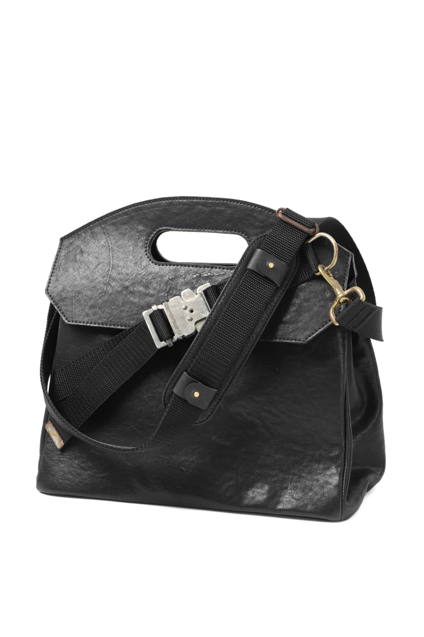 画像をギャラリービューアに読み込む, ierib BARK 2WAY HAND SHOULDER BAG / FVT Oiled Horse (BLACK)