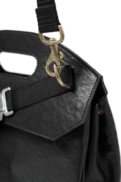 画像をギャラリービューアに読み込む, ierib BARK 2WAY HAND SHOULDER BAG / FVT Oiled Horse (BLACK)