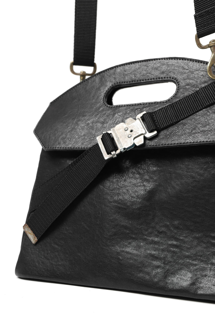 画像をギャラリービューアに読み込む, ierib BARK 2WAY HAND SHOULDER BAG / FVT Oiled Horse (BLACK)