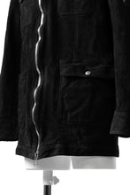 Load image into Gallery viewer, ISAMU KATAYAMA BACKLASH SUEDE COVER ALL BLOUSON / JAPAN CALF (WHITE TANNED / BLACK)