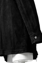 Load image into Gallery viewer, ISAMU KATAYAMA BACKLASH SUEDE COVER ALL BLOUSON / JAPAN CALF (WHITE TANNED / BLACK)