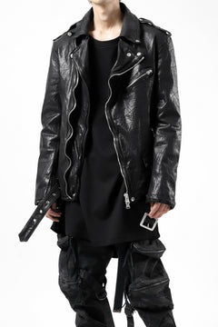 Load image into Gallery viewer, ISAMU KATAYAMA BACKLASH DOUBLE BREASTED JACKET / DOUBLE-SHOULDER OBJECT DYED (BLACK)