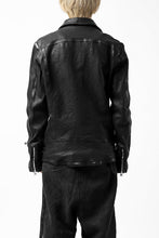 画像をギャラリービューアに読み込む, ISAMU KATAYAMA BACKLASH DOUBLE RIDERS JACKET - LIGHTNING / GARMENT WASHED JP CALF (BLACK)