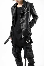 Load image into Gallery viewer, ISAMU KATAYAMA BACKLASH DOUBLE BREASTED JACKET / DOUBLE-SHOULDER OBJECT DYED (BLACK)