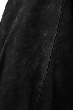 Load image into Gallery viewer, ISAMU KATAYAMA BACKLASH SUEDE COVER ALL BLOUSON / JAPAN CALF (WHITE TANNED / BLACK)