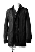 Load image into Gallery viewer, ISAMU KATAYAMA BACKLASH SUEDE COVER ALL BLOUSON / JAPAN CALF (WHITE TANNED / BLACK)