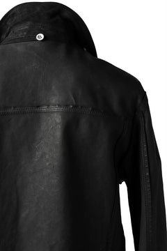 Load image into Gallery viewer, ISAMU KATAYAMA BACKLASH SUEDE COVER ALL BLOUSON / JAPAN CALF (WHITE TANNED / BLACK)