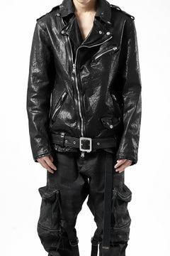 Load image into Gallery viewer, ISAMU KATAYAMA BACKLASH DOUBLE BREASTED JACKET / DOUBLE-SHOULDER OBJECT DYED (BLACK)