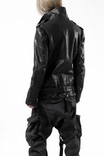 Load image into Gallery viewer, ISAMU KATAYAMA BACKLASH DOUBLE BREASTED JACKET / DOUBLE-SHOULDER OBJECT DYED (BLACK)