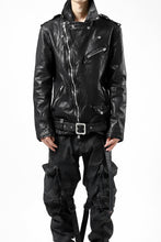 Load image into Gallery viewer, ISAMU KATAYAMA BACKLASH DOUBLE BREASTED JACKET / DOUBLE-SHOULDER OBJECT DYED (BLACK)