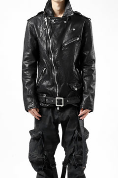 Load image into Gallery viewer, ISAMU KATAYAMA BACKLASH DOUBLE BREASTED JACKET / DOUBLE-SHOULDER OBJECT DYED (BLACK)