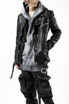 Load image into Gallery viewer, ISAMU KATAYAMA BACKLASH DOUBLE BREASTED JACKET / DOUBLE-SHOULDER OBJECT DYED (BLACK)