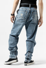 画像をギャラリービューアに読み込む, mastermind JAPAN SLIM TAPERED PANTS / 2WAY STRETCH DENIM (INDIGO)