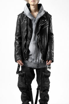 Load image into Gallery viewer, ISAMU KATAYAMA BACKLASH DOUBLE BREASTED JACKET / DOUBLE-SHOULDER OBJECT DYED (BLACK)