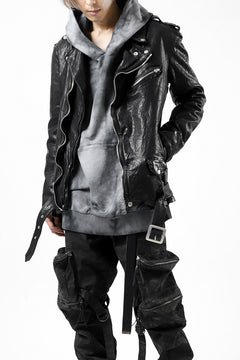 Load image into Gallery viewer, ISAMU KATAYAMA BACKLASH DOUBLE BREASTED JACKET / DOUBLE-SHOULDER OBJECT DYED (BLACK)