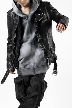 Load image into Gallery viewer, ISAMU KATAYAMA BACKLASH DOUBLE BREASTED JACKET / DOUBLE-SHOULDER OBJECT DYED (BLACK)