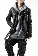 Load image into Gallery viewer, ISAMU KATAYAMA BACKLASH DOUBLE BREASTED JACKET / DOUBLE-SHOULDER OBJECT DYED (BLACK)