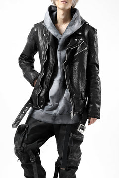 Load image into Gallery viewer, ISAMU KATAYAMA BACKLASH DOUBLE BREASTED JACKET / DOUBLE-SHOULDER OBJECT DYED (BLACK)
