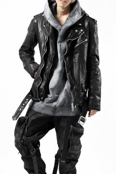 Load image into Gallery viewer, ISAMU KATAYAMA BACKLASH DOUBLE BREASTED JACKET / DOUBLE-SHOULDER OBJECT DYED (BLACK)