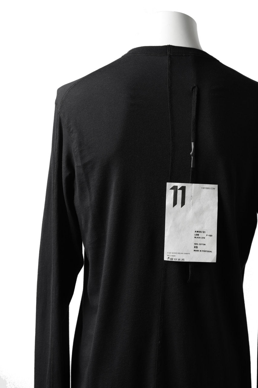 画像をギャラリービューアに読み込む, 11 BY BORIS BIDJAN SABERI LONG SLEEVE "LS1B-F-1101" (BLACK DYE)