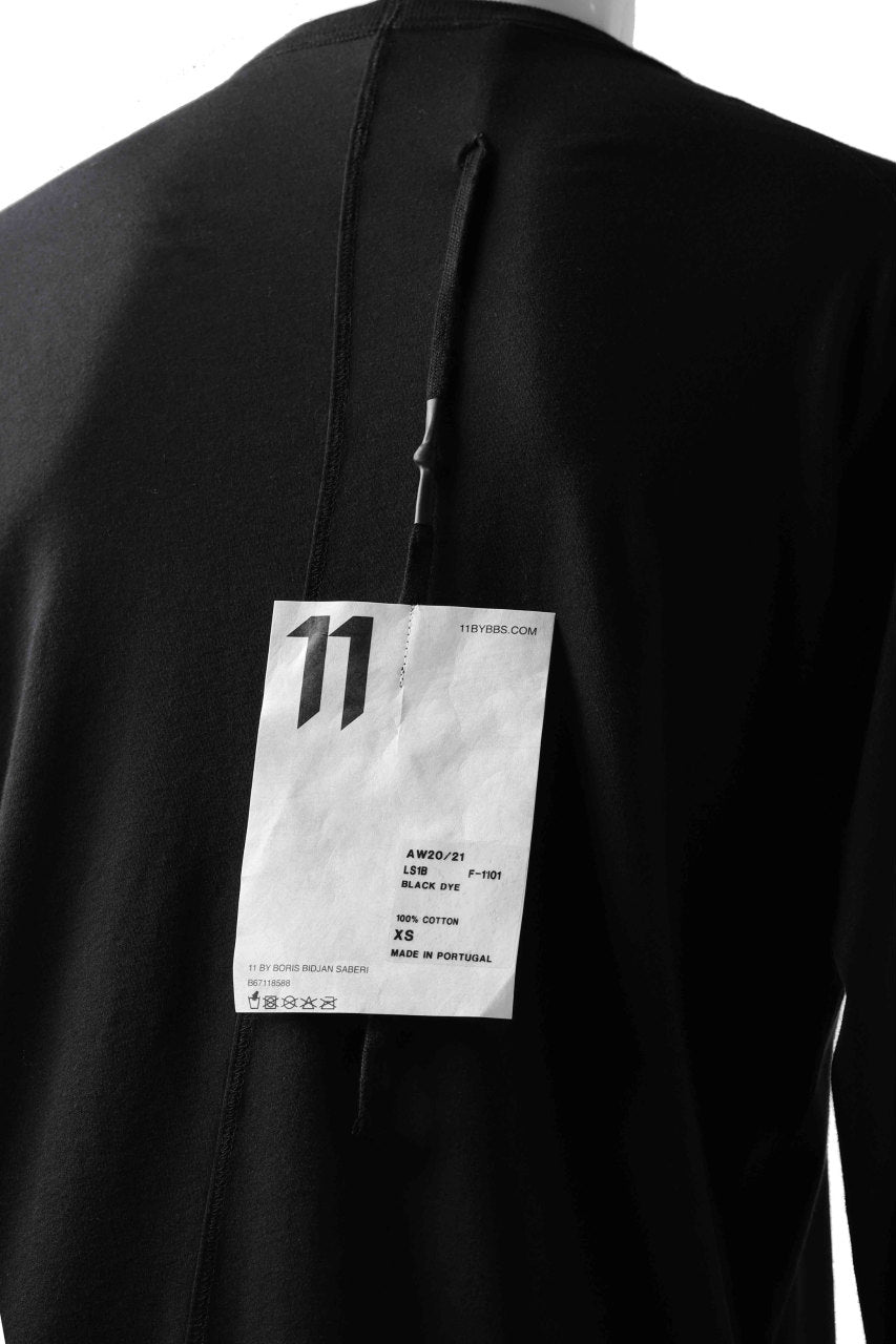 画像をギャラリービューアに読み込む, 11 BY BORIS BIDJAN SABERI LONG SLEEVE "LS1B-F-1101" (BLACK DYE)