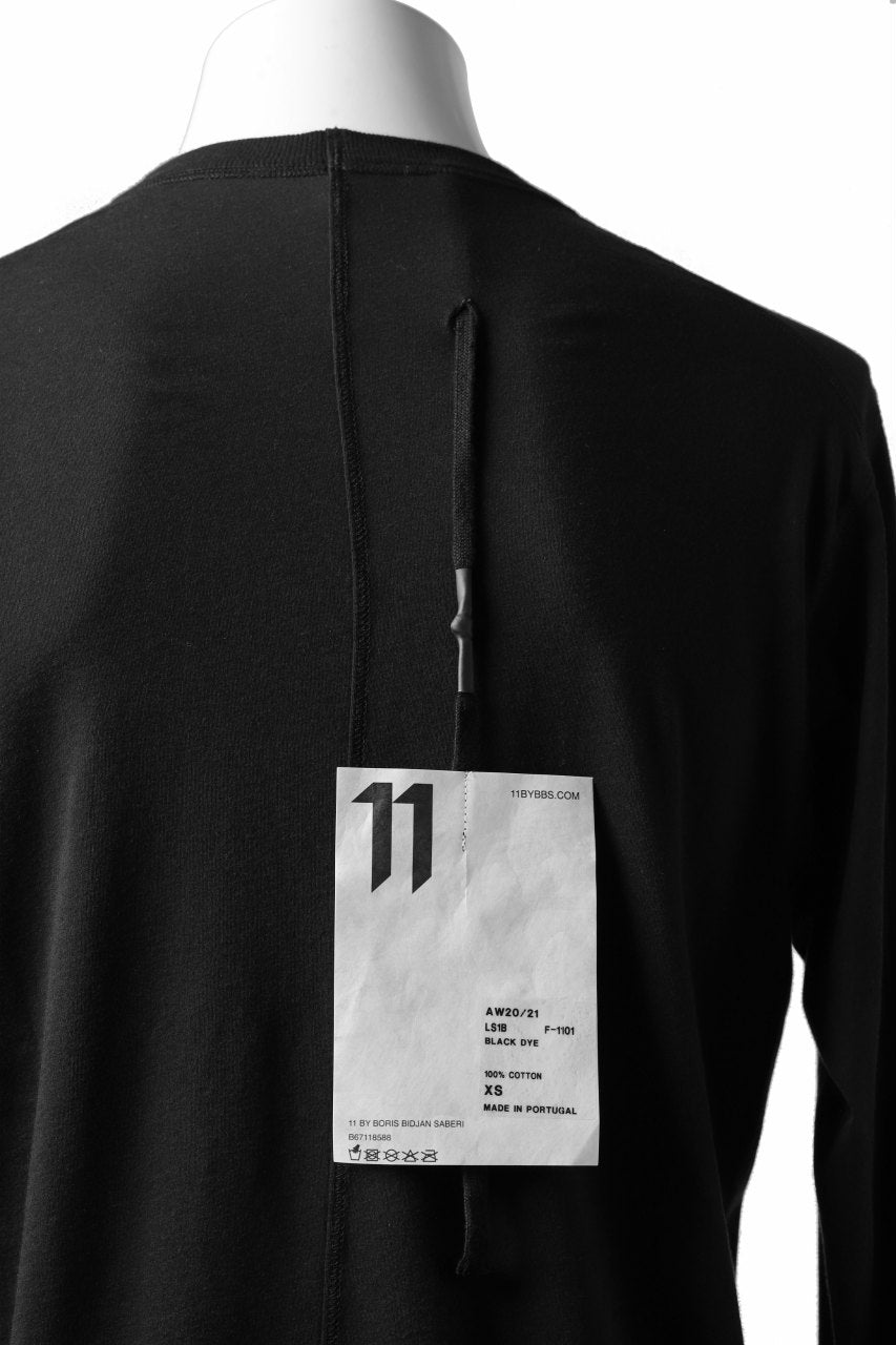 画像をギャラリービューアに読み込む, 11 BY BORIS BIDJAN SABERI LONG SLEEVE "LS1B-F-1101" (BLACK DYE)